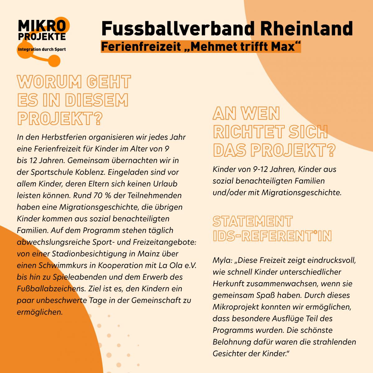 Ferienfreizeit "Mehmet trifft Max"