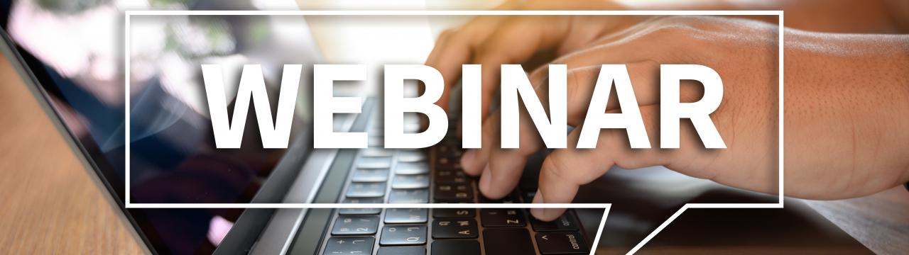 Beispielbild mit dem Banner "Webinar"
