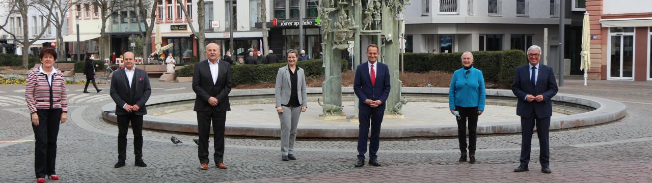 Gruppenbild der Präsident*innen der Sportbünde mit DOSB-Präsident Alfons Hörmann und Sportminister Roger Lewentz