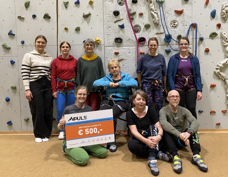 Inklusive Klettergruppe