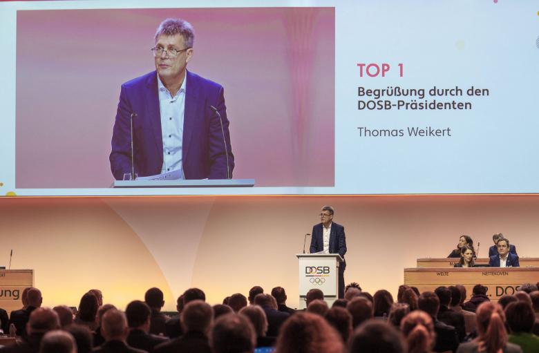 Szene von DOSB-Mitgliederversammlung