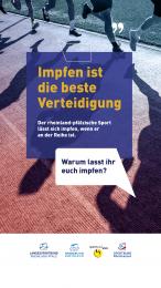 Impfen ist die beste Verteidigung Template Social Media