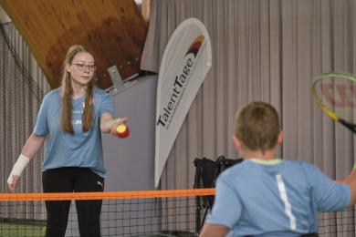 Rollstuhltennis in Aktion
