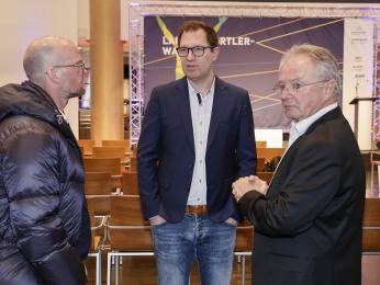 Siegerehrung Landessportlerwahl: Jan van Eijden, Thomas Kloth, Frank Ziegler