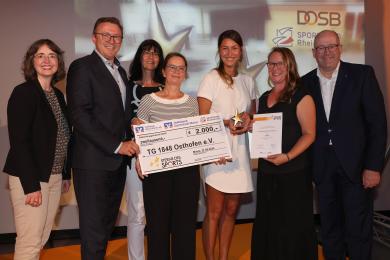 Die TG Osthofen gewinnt den Stern des Sports in Bronze im Gebiet der Volksbank Alzey-Worms.