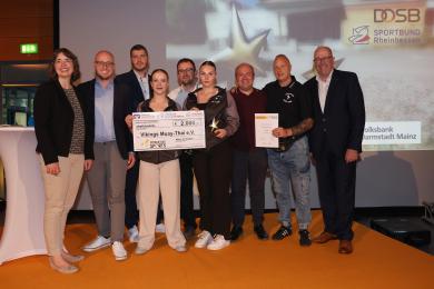 Die Vikings Muay Thai werden mit dem Stern des Sports in Bronze im Geschäftsgebiet der Volksbank Alzey-Worms ausgezeichnet.