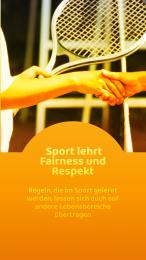 Sport lehrt Fairness