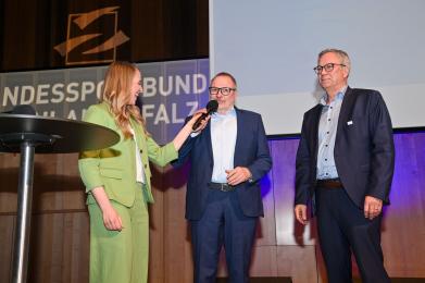 Désirée Krause im Interview mit Ralf Claus und Rudolf Storck