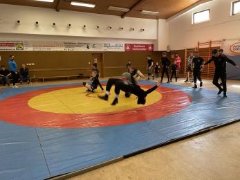 Ringer während der Trainingsdemonstration.