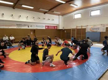 Ringer während der Trainingsdemonstration.