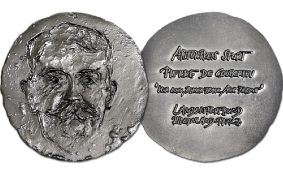 Medaille Abiturpreis Sport "Pierre de Coubertin"