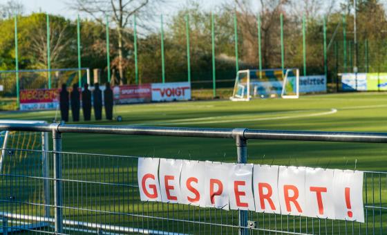 Gesperrter Sportplatz