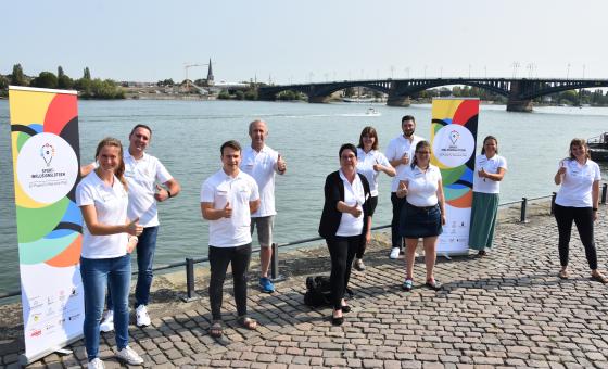 Sport-Inklusionslotsen am Rheinufer
