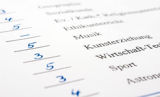 Zeugnisnoten