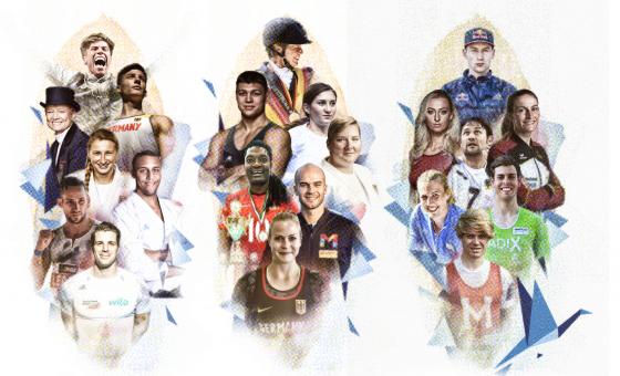 Athlet*innen Collage des Teams Tokio RLP