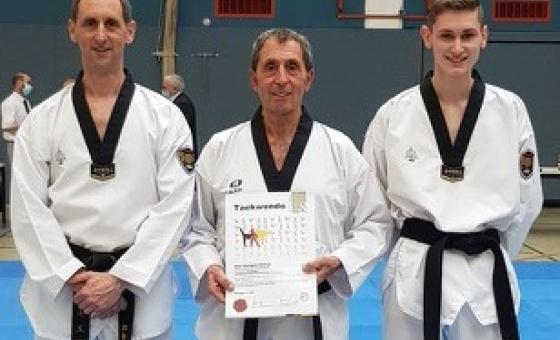 Drei Taekwondoka