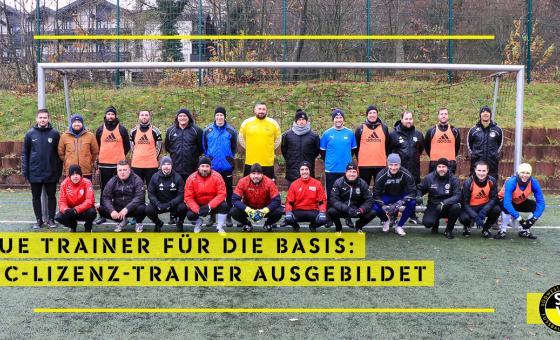 Fußballtrainer Gruppenfoto