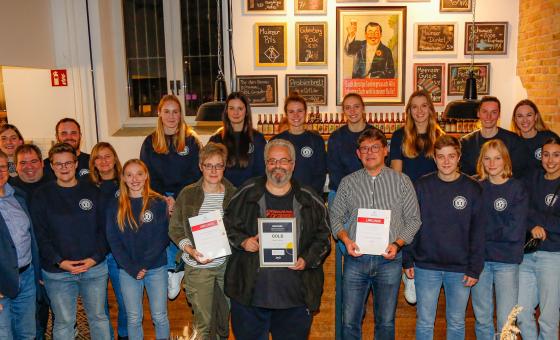 Handballer*innen bei Ehrungsveranstaltung