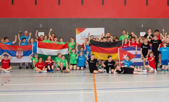Junge Handballer