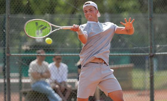 Tennisspieler in Action