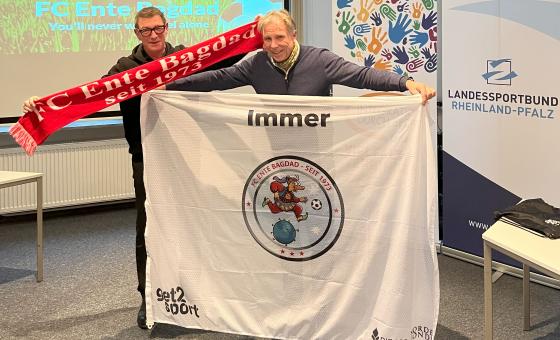 Vorstand FC Ente Bagdad Stefan Schirmer und Lars Kruse get2sport