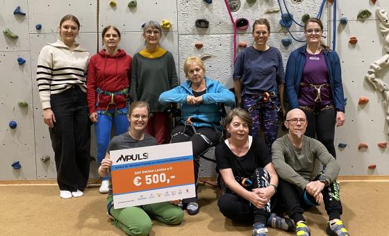Inklusive Klettergruppe