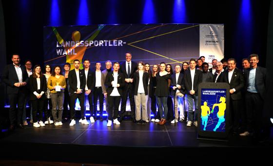 Abschlussfoto Siegerehrung Landessportlerwahl